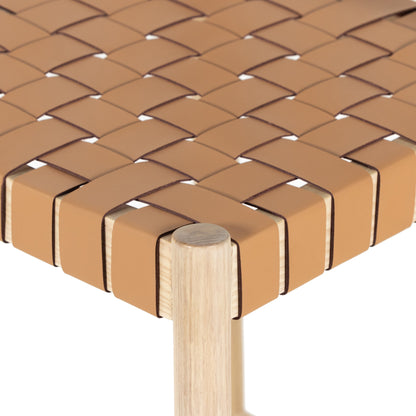 Heisler Bar Stool by Four Hands in black. Made from 70% split leather, 30% polyvinyl chloride (pvc), solid ash, ash veneer in a modern style.