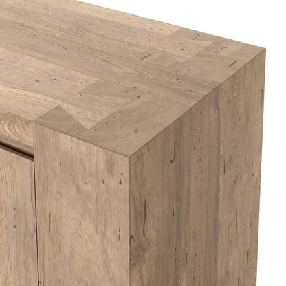 Abaso Sideboard by Four Hands. Made from thick oak veneer in a modern style.