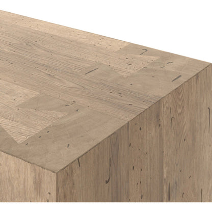 Abaso Sideboard by Four Hands. Made from thick oak veneer in a modern style.