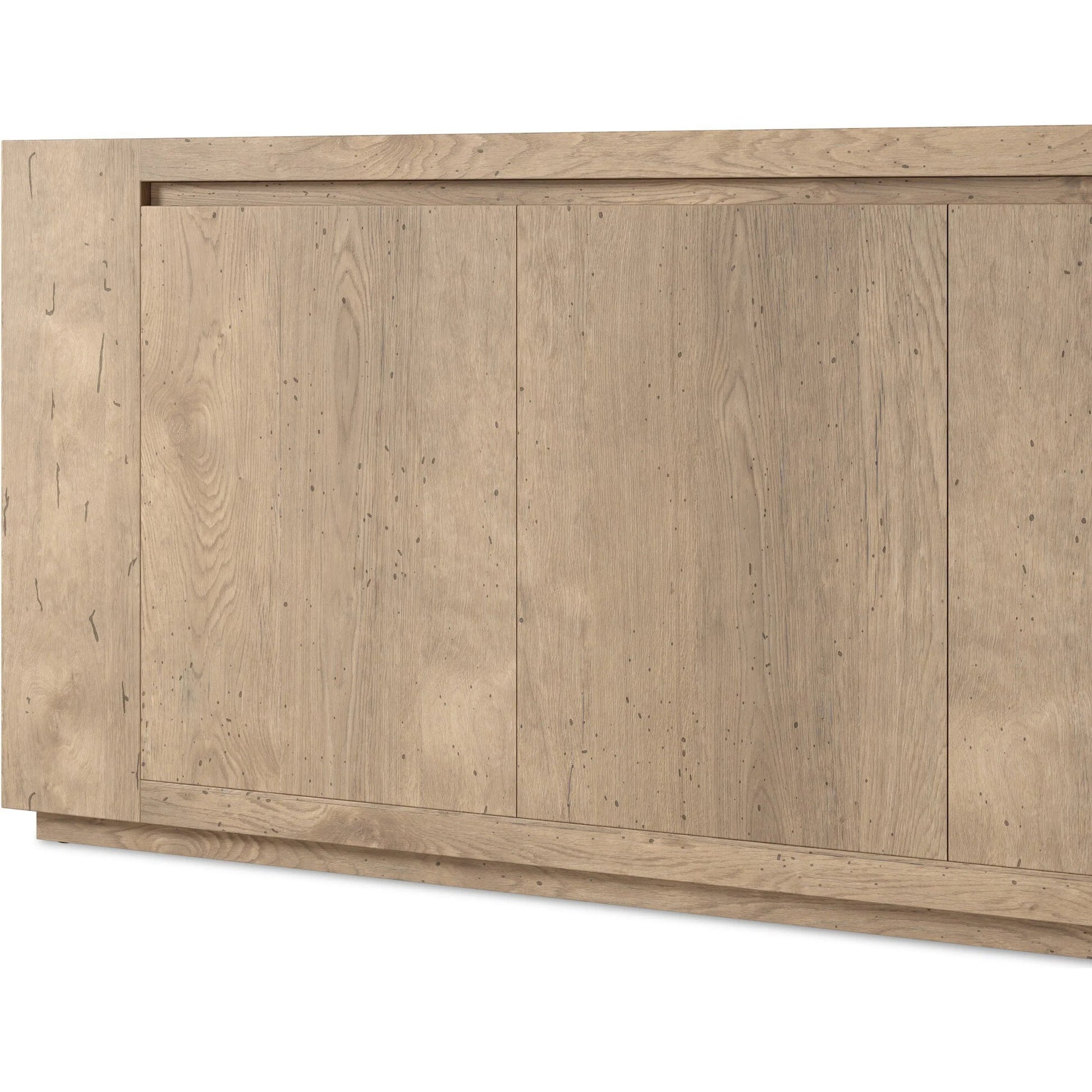 Abaso Sideboard by Four Hands. Made from thick oak veneer in a modern style.