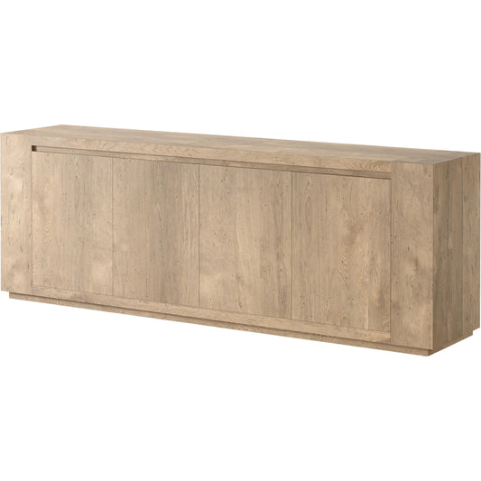 Abaso Sideboard by Four Hands. Made from thick oak veneer in a modern style.