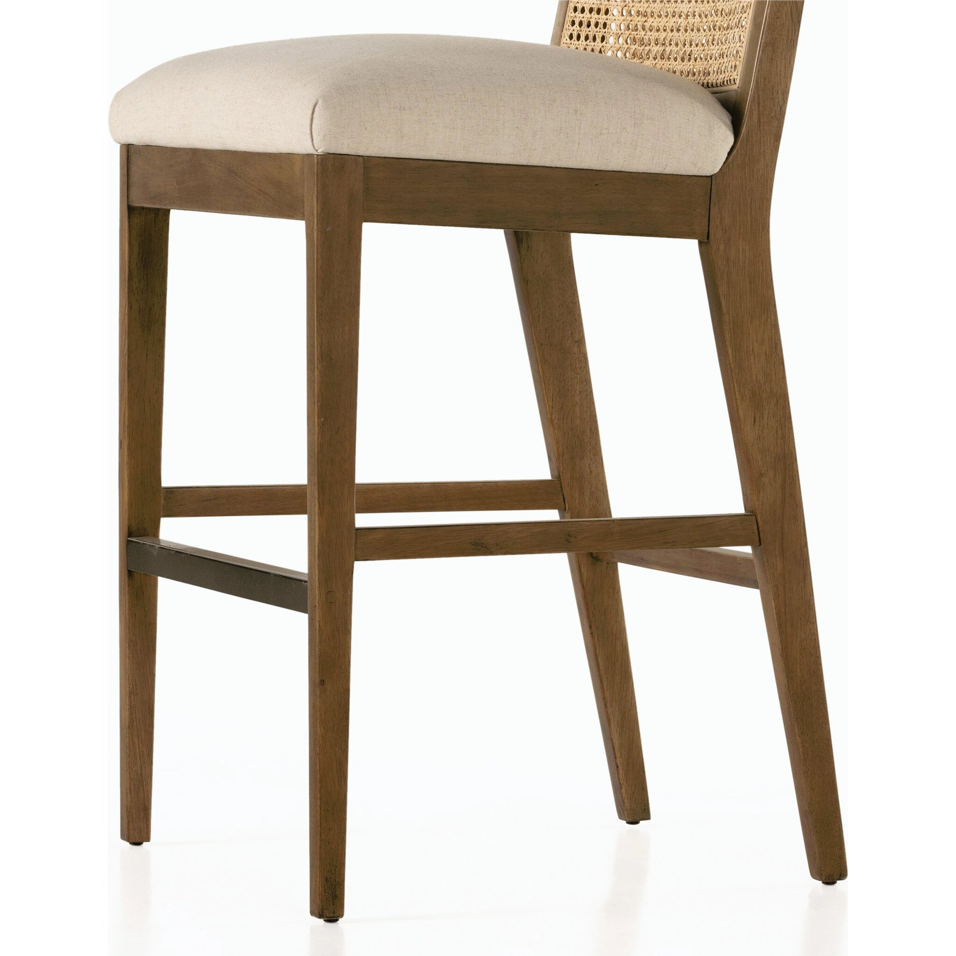 Antonia Cane Armless Bar Stool by Four Hands. Made from unique in a coastal style.