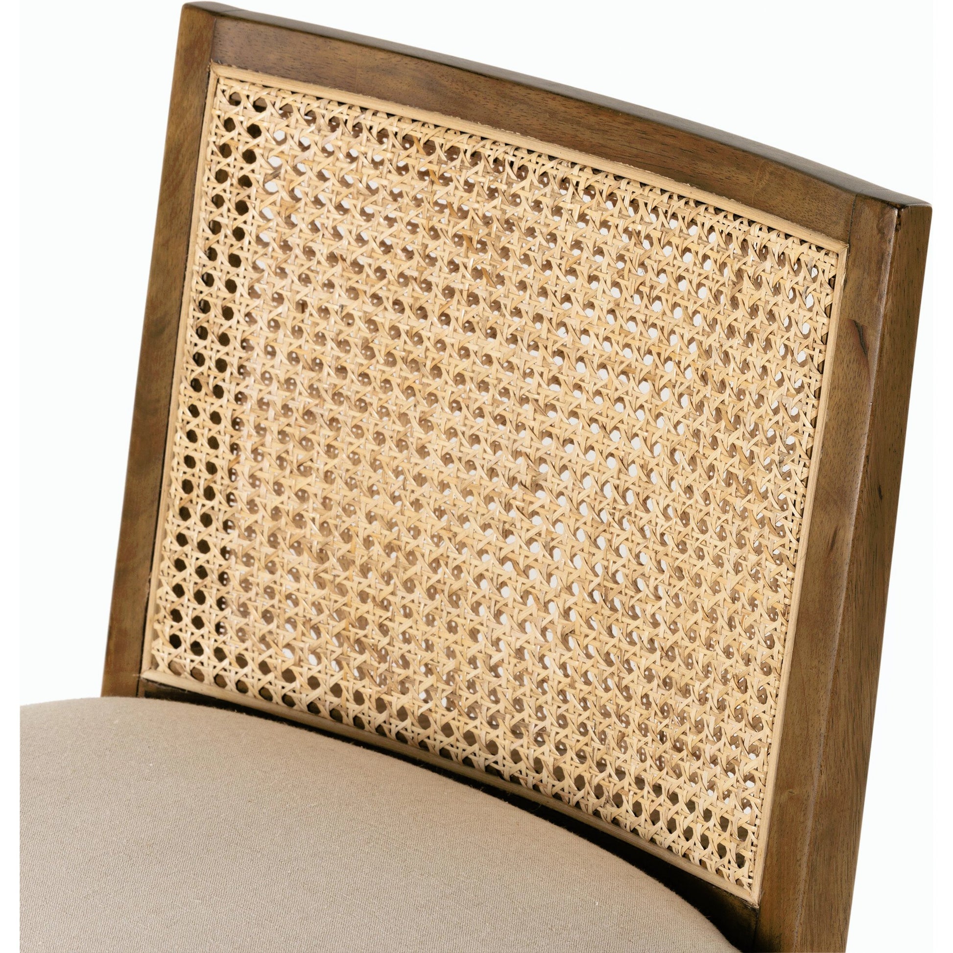 Antonia Cane Armless Bar Stool by Four Hands. Made from unique in a coastal style.
