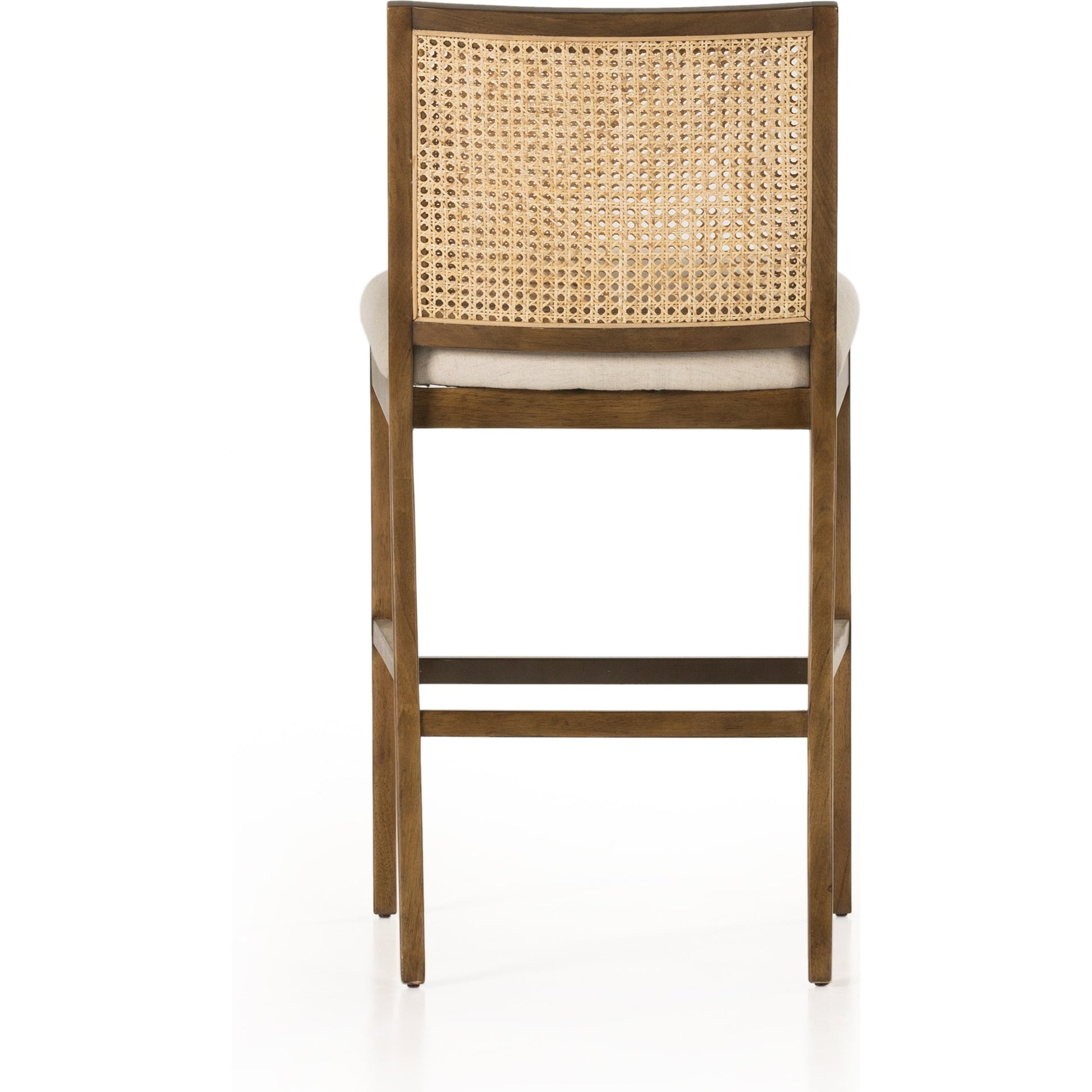 Antonia Cane Armless Bar Stool by Four Hands. Made from unique in a coastal style.