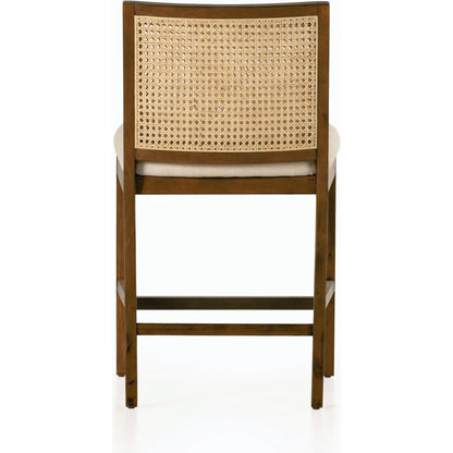 Antonia Cane Armless Counter Stool by Four Hands. Made from unique in a coastal style.