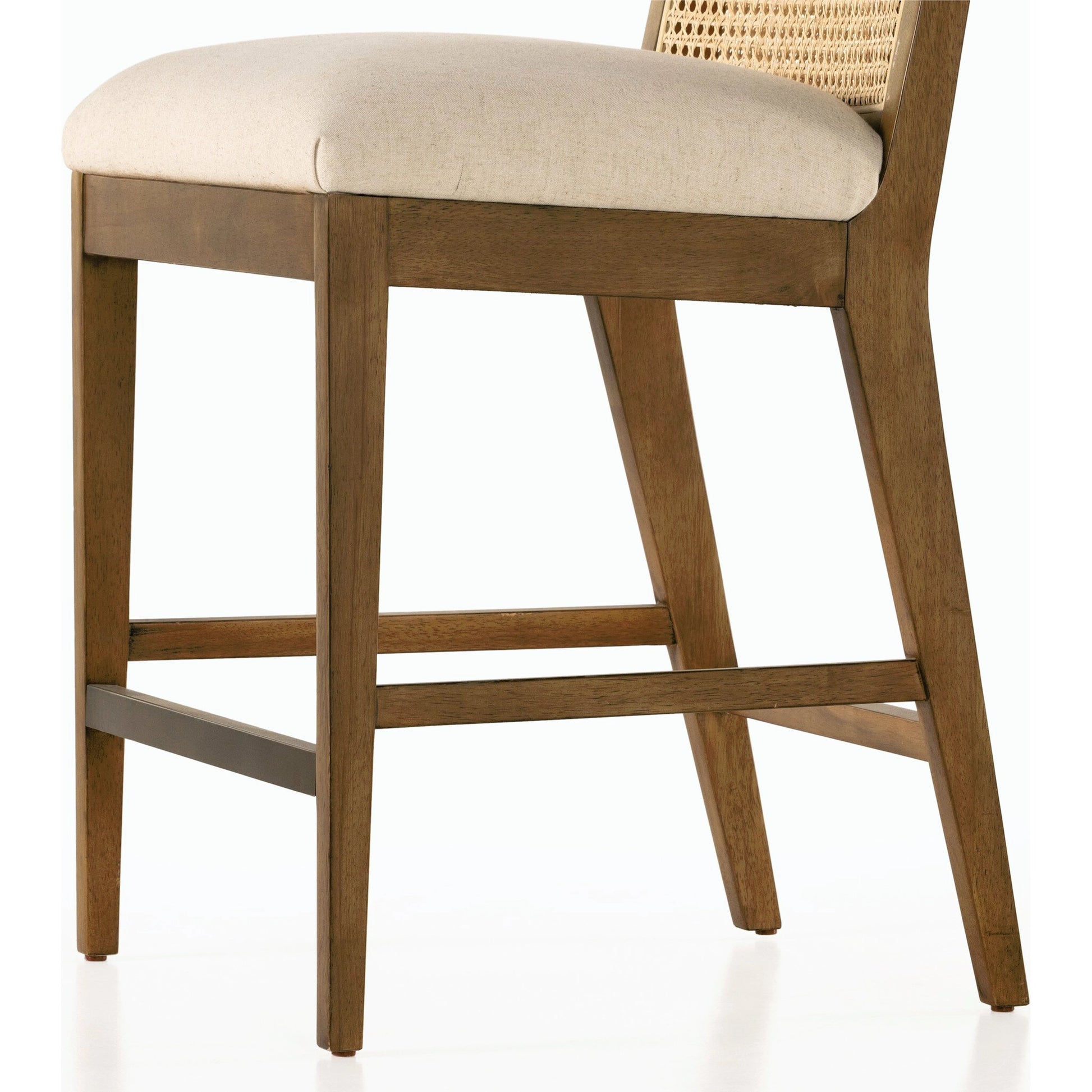 Antonia Cane Armless Counter Stool by Four Hands. Made from unique in a coastal style.