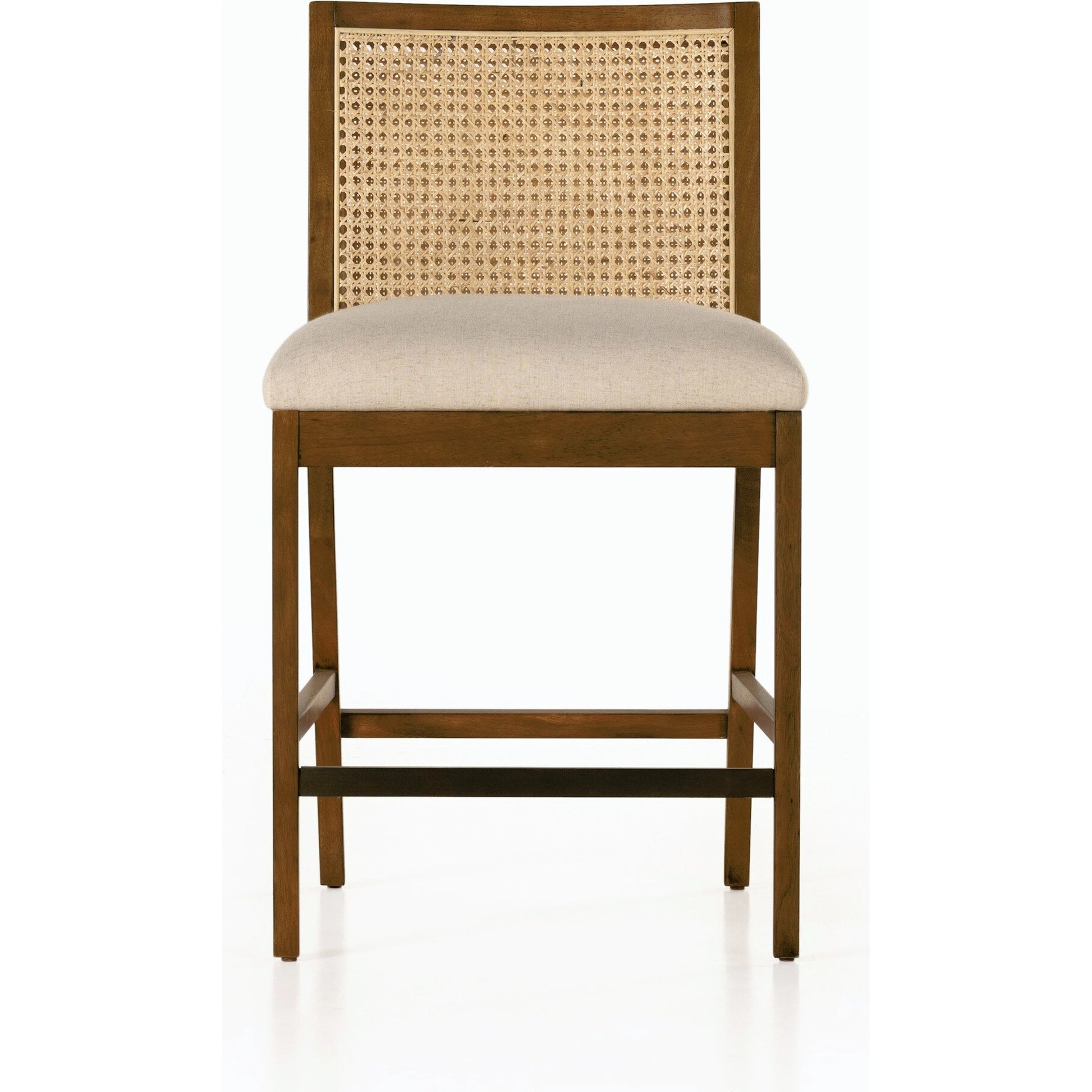 Antonia Cane Armless Counter Stool by Four Hands. Made from unique in a coastal style.