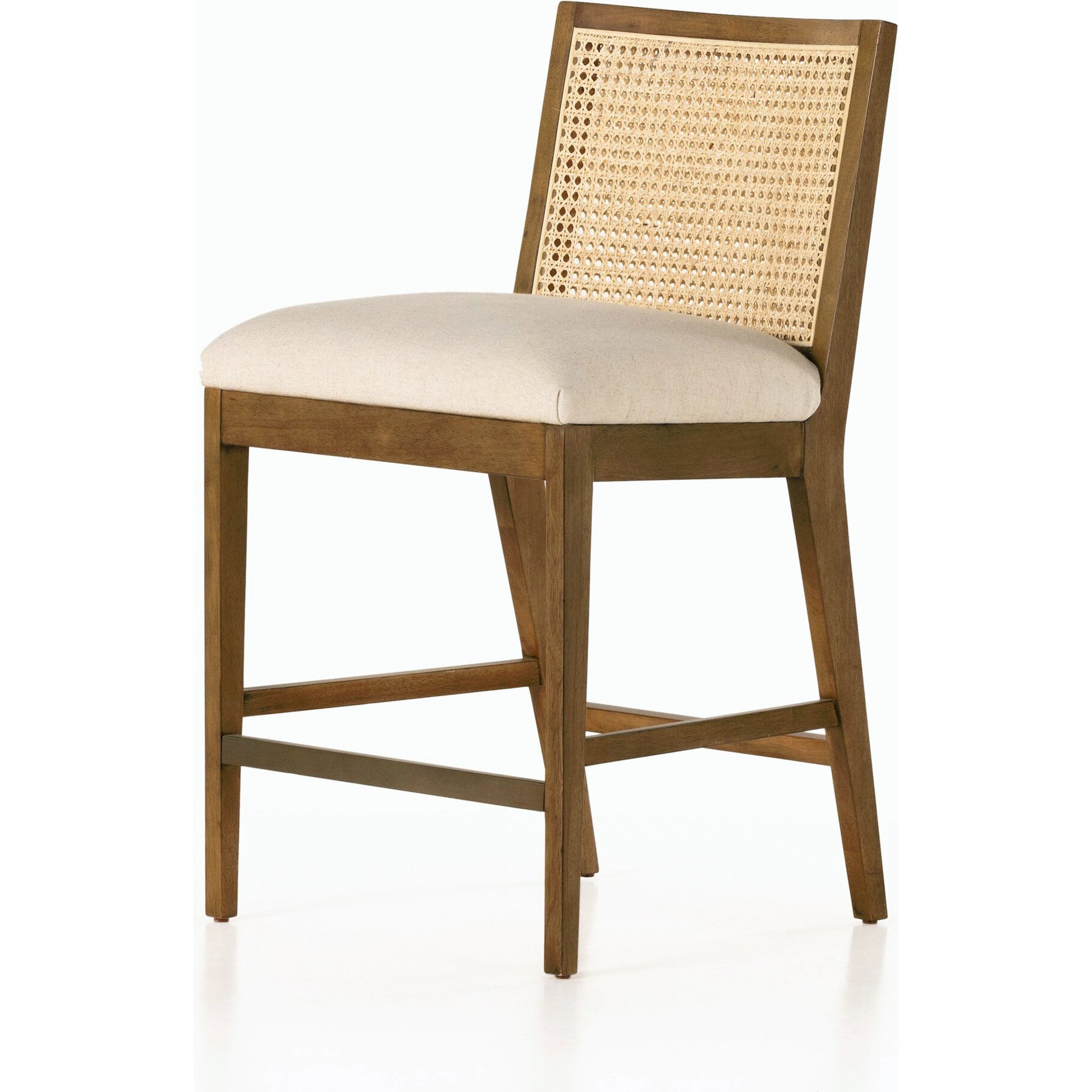 Antonia Cane Armless Counter Stool by Four Hands. Made from unique in a coastal style.