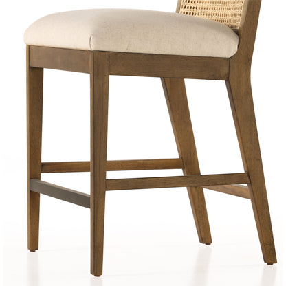 Antonia Cane Armless Counter Stool by Four Hands. Made from unique in a coastal style.