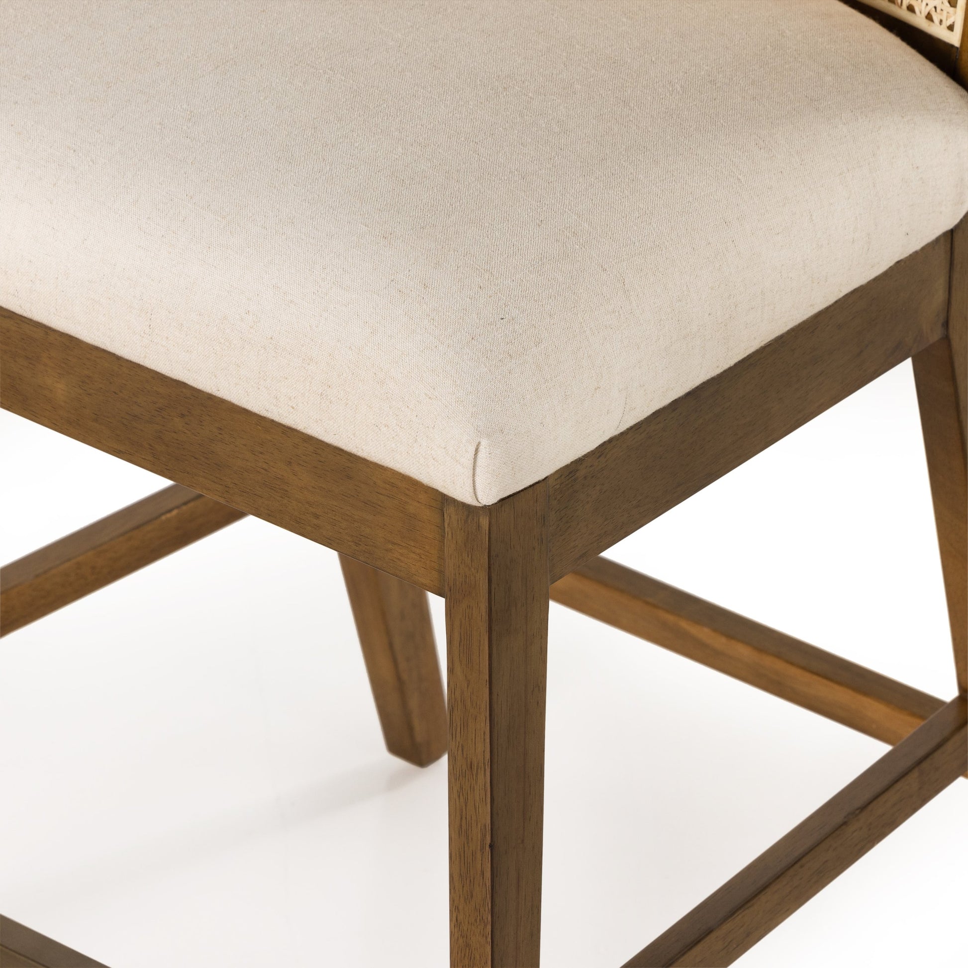 Antonia Cane Armless Counter Stool by Four Hands. Made from unique in a coastal style.