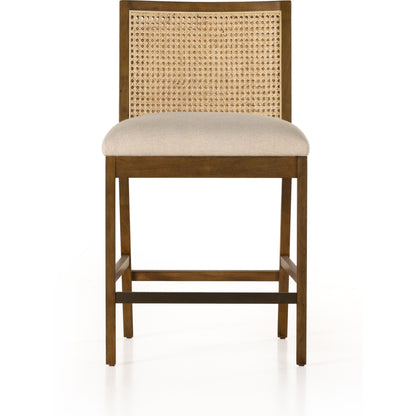 Antonia Cane Armless Counter Stool by Four Hands. Made from unique in a coastal style.