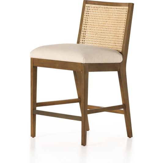 Antonia Cane Armless Counter Stool by Four Hands. Made from unique in a coastal style.