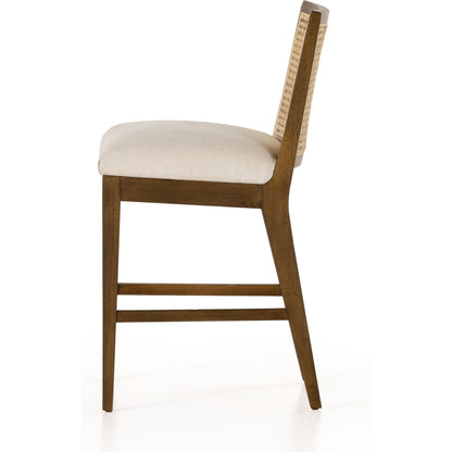 Antonia Cane Armless Counter Stool by Four Hands. Made from unique in a coastal style.