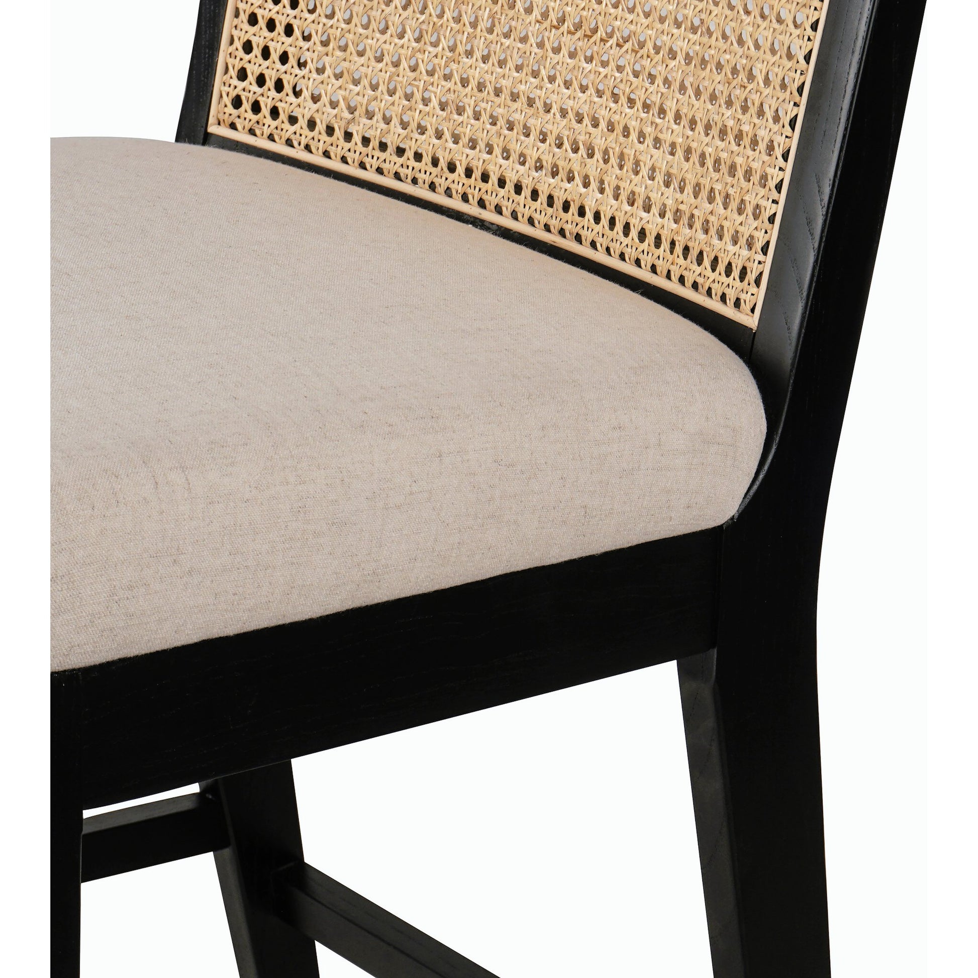 Antonia Cane Armless Bar Stool by Four Hands. Made from unique in a coastal style.