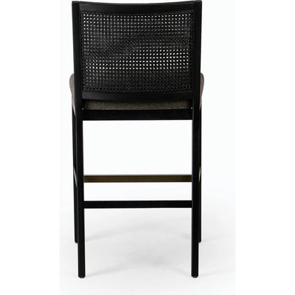Antonia Cane Armless Bar Stool by Four Hands. Made from unique in a coastal style.