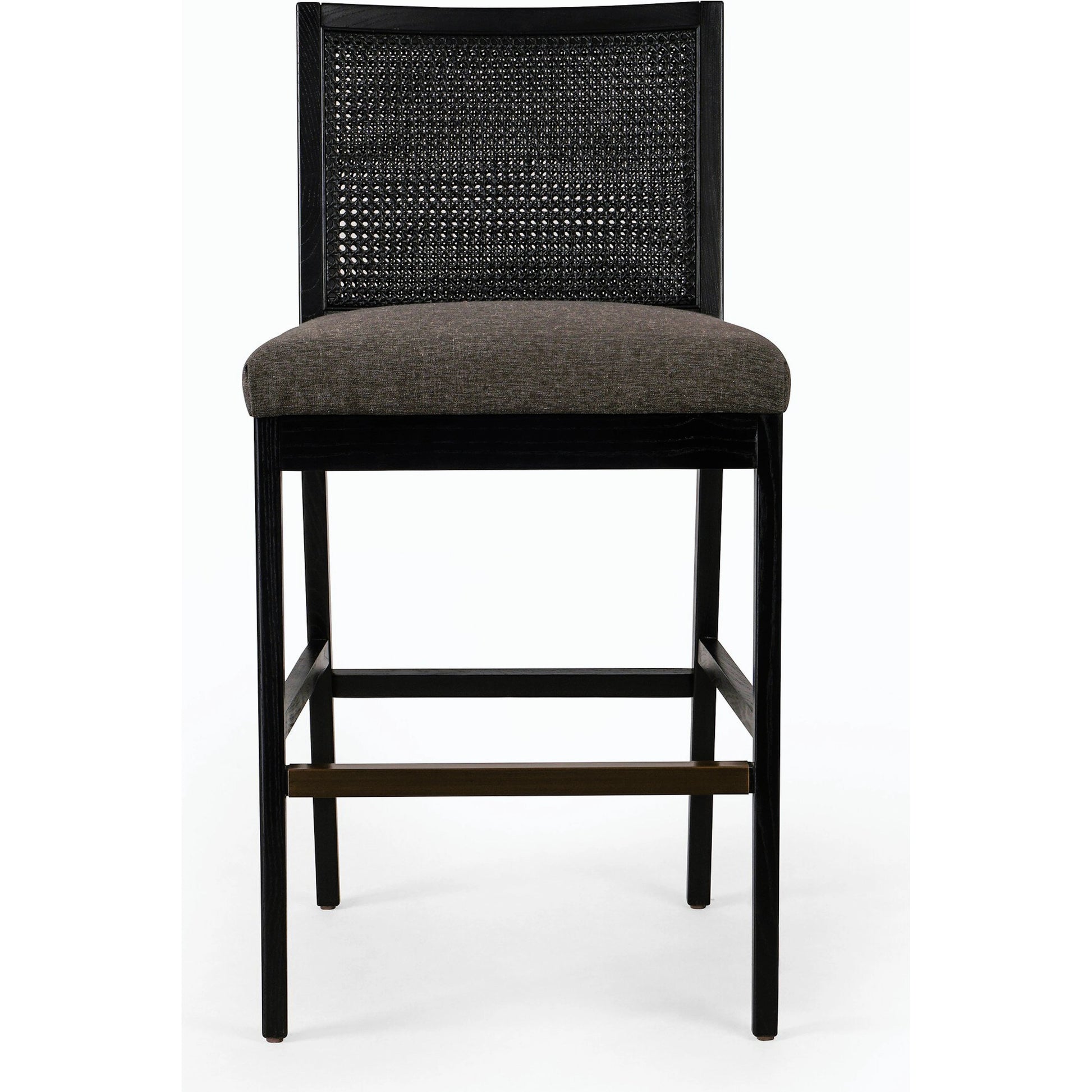 Antonia Cane Armless Bar Stool by Four Hands. Made from unique in a coastal style.