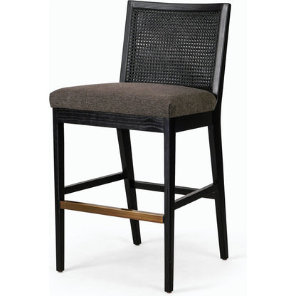 Antonia Cane Armless Bar Stool by Four Hands. Made from unique in a coastal style.