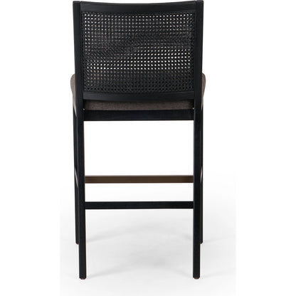 Antonia Cane Armless Bar Stool by Four Hands. Made from unique in a coastal style.