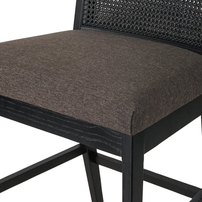 Antonia Cane Armless Bar Stool by Four Hands. Made from unique in a coastal style.