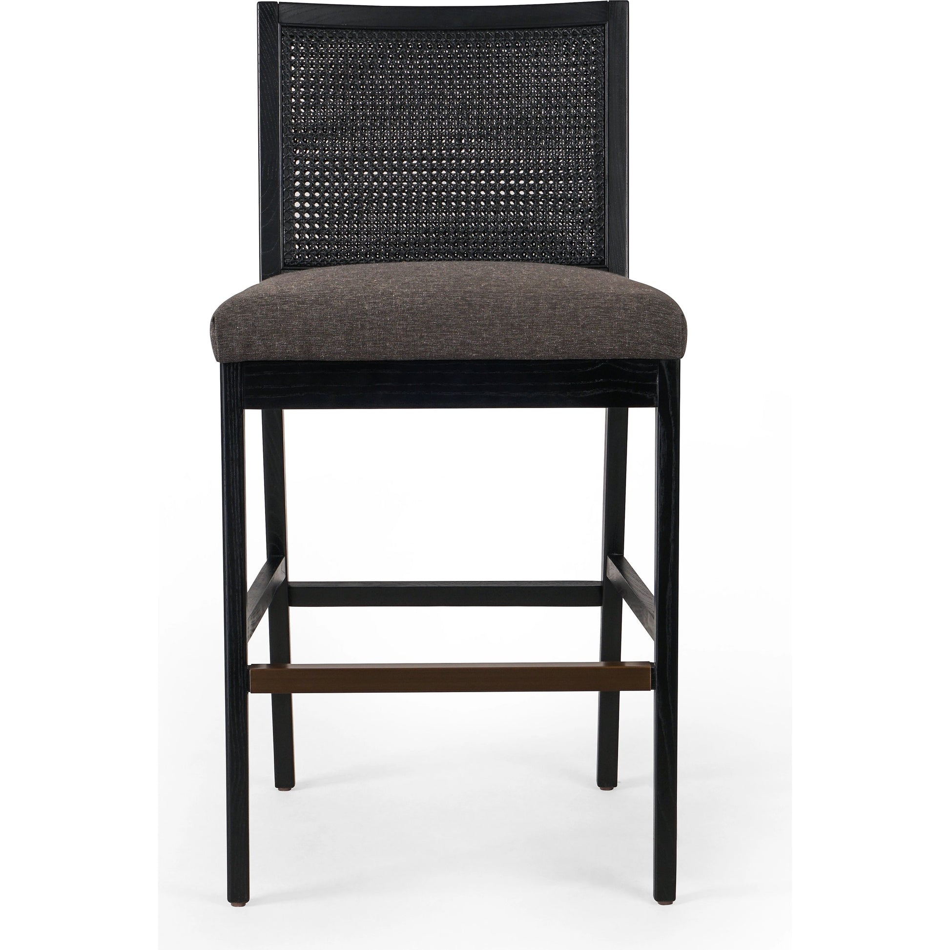 Antonia Cane Armless Bar Stool by Four Hands. Made from unique in a coastal style.