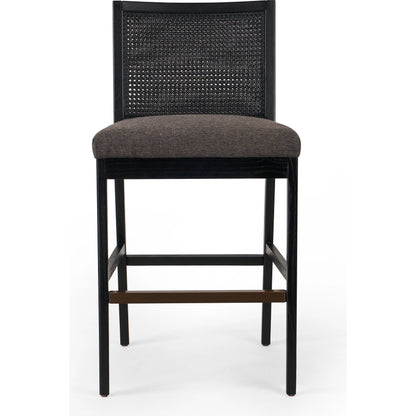 Antonia Cane Armless Bar Stool by Four Hands. Made from unique in a coastal style.