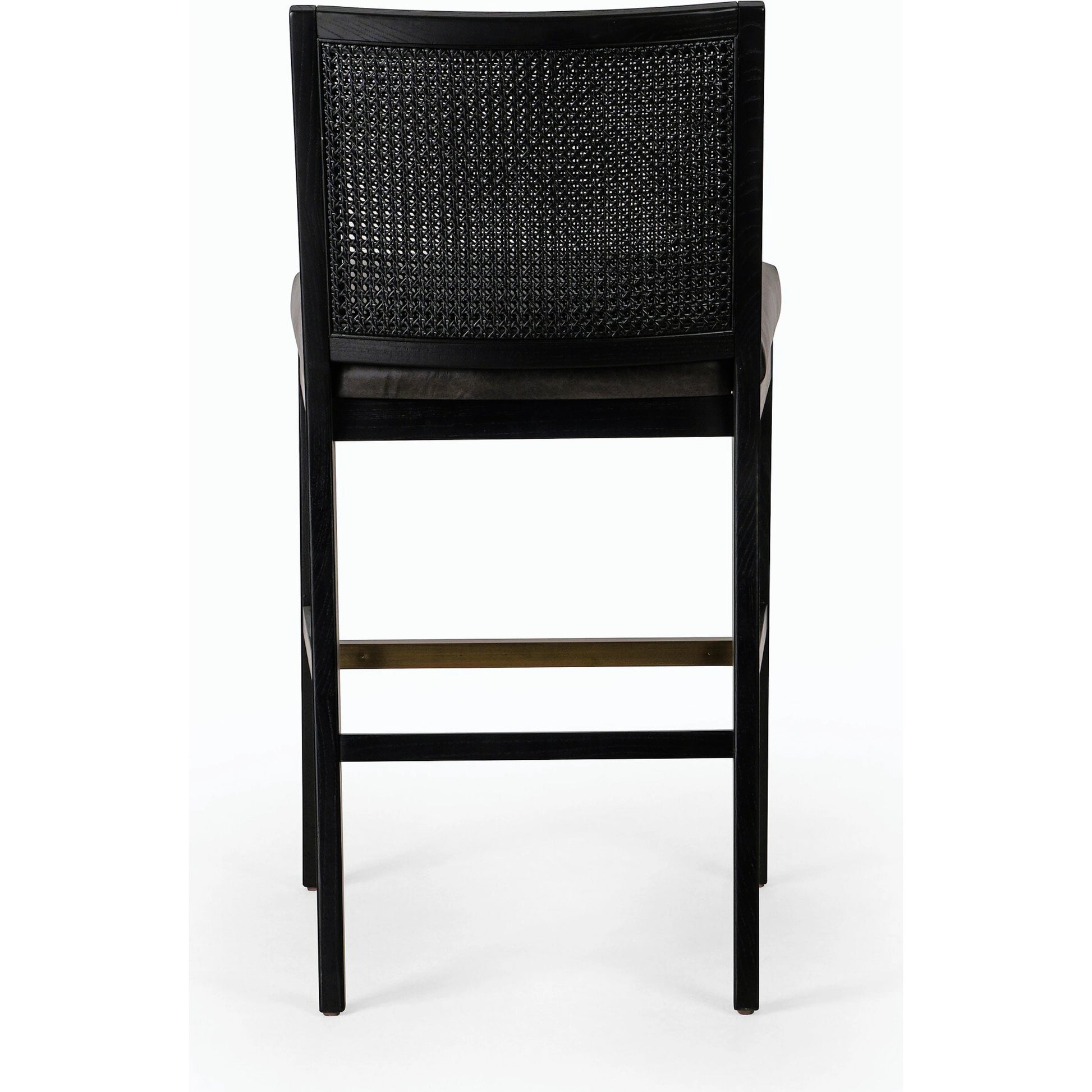 Antonia Cane Armless Bar Stool by Four Hands. Made from unique in a coastal style.