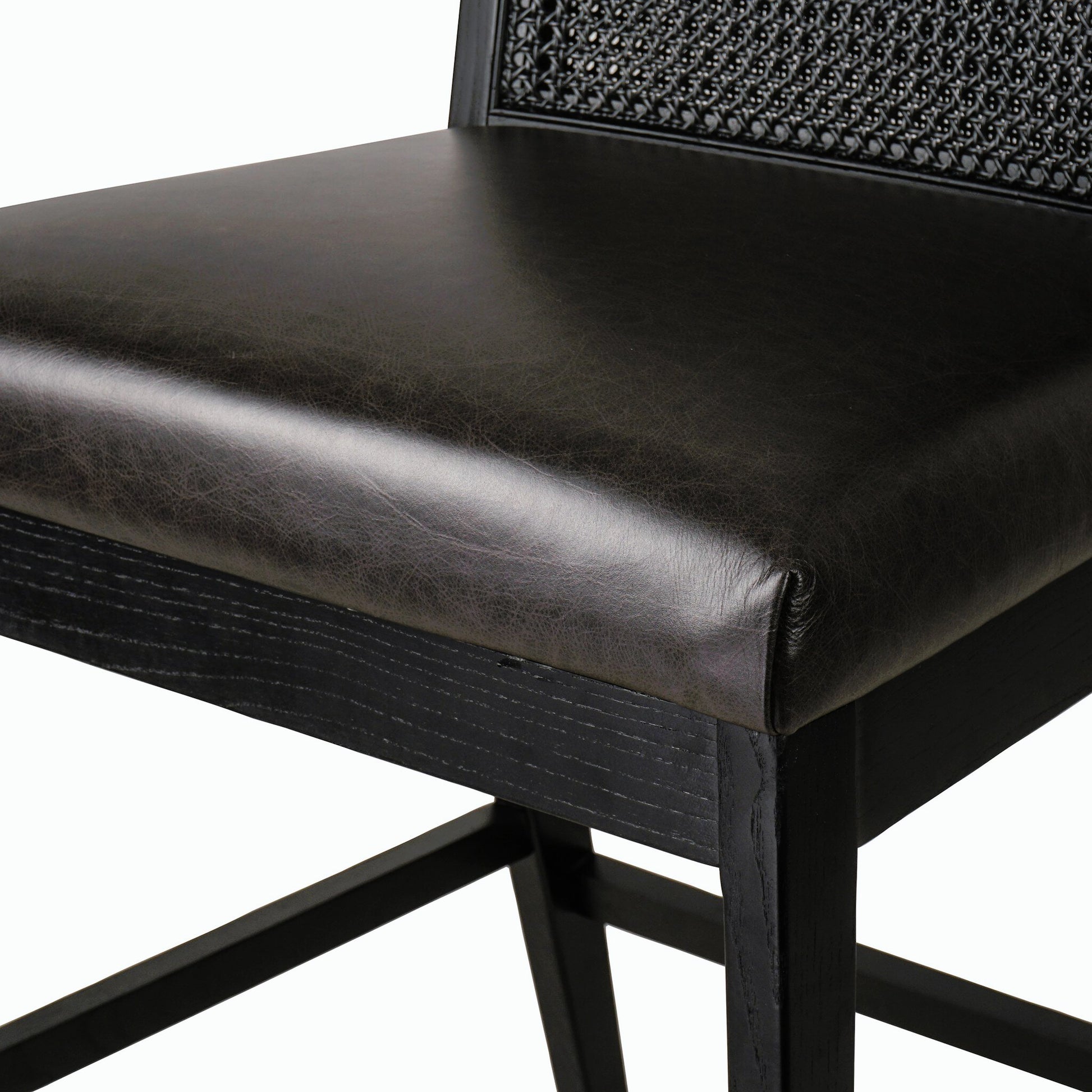 Antonia Cane Armless Bar Stool by Four Hands. Made from unique in a coastal style.