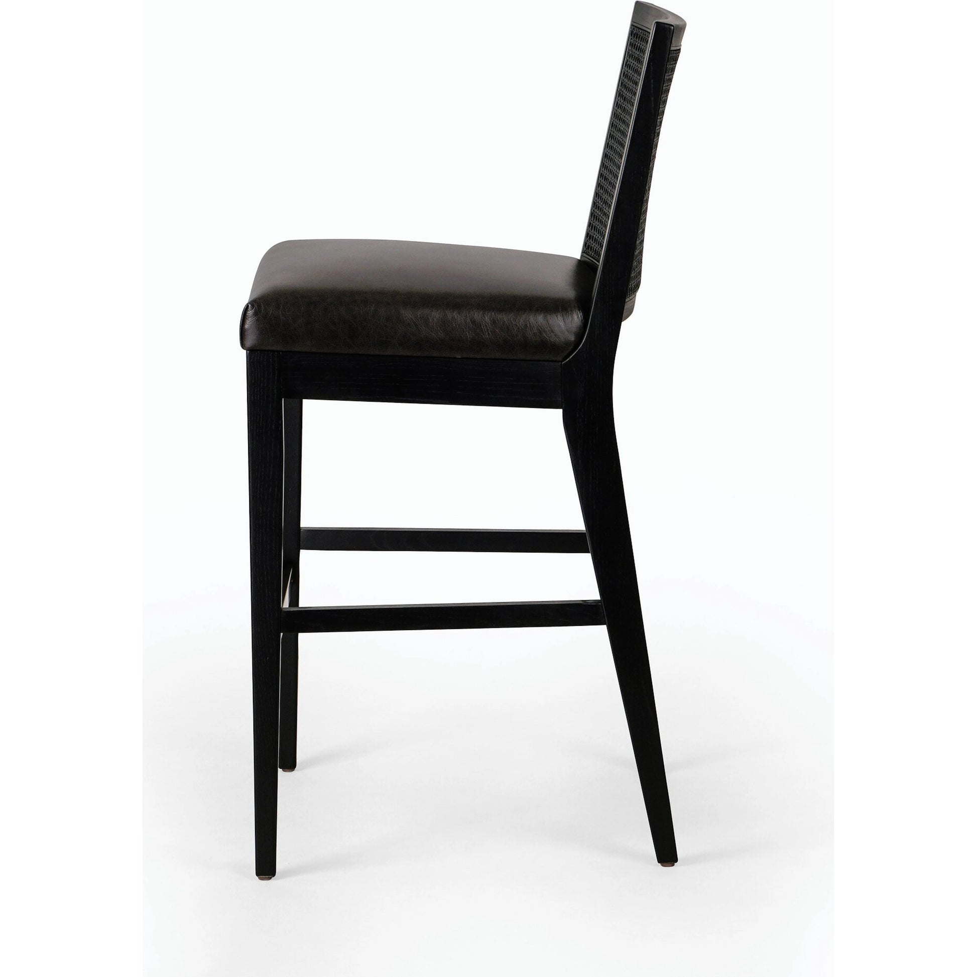 Antonia Cane Armless Bar Stool by Four Hands. Made from unique in a coastal style.