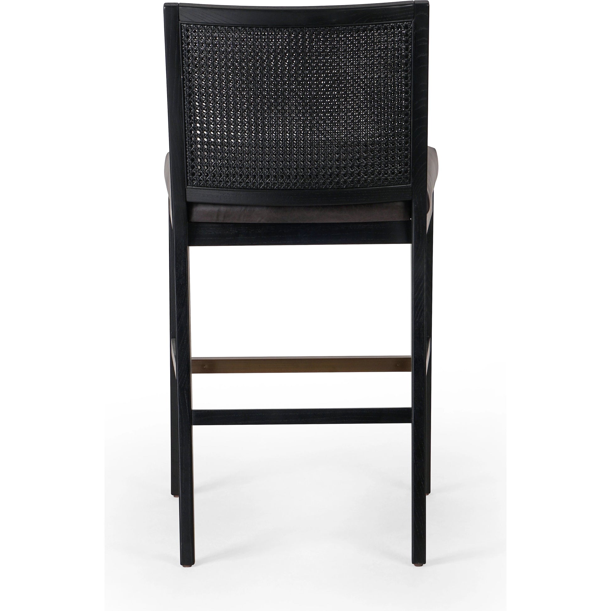 Antonia Cane Armless Bar Stool by Four Hands. Made from unique in a coastal style.