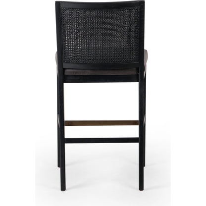 Antonia Cane Armless Bar Stool by Four Hands. Made from unique in a coastal style.