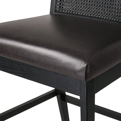 Antonia Cane Armless Bar Stool by Four Hands. Made from unique in a coastal style.