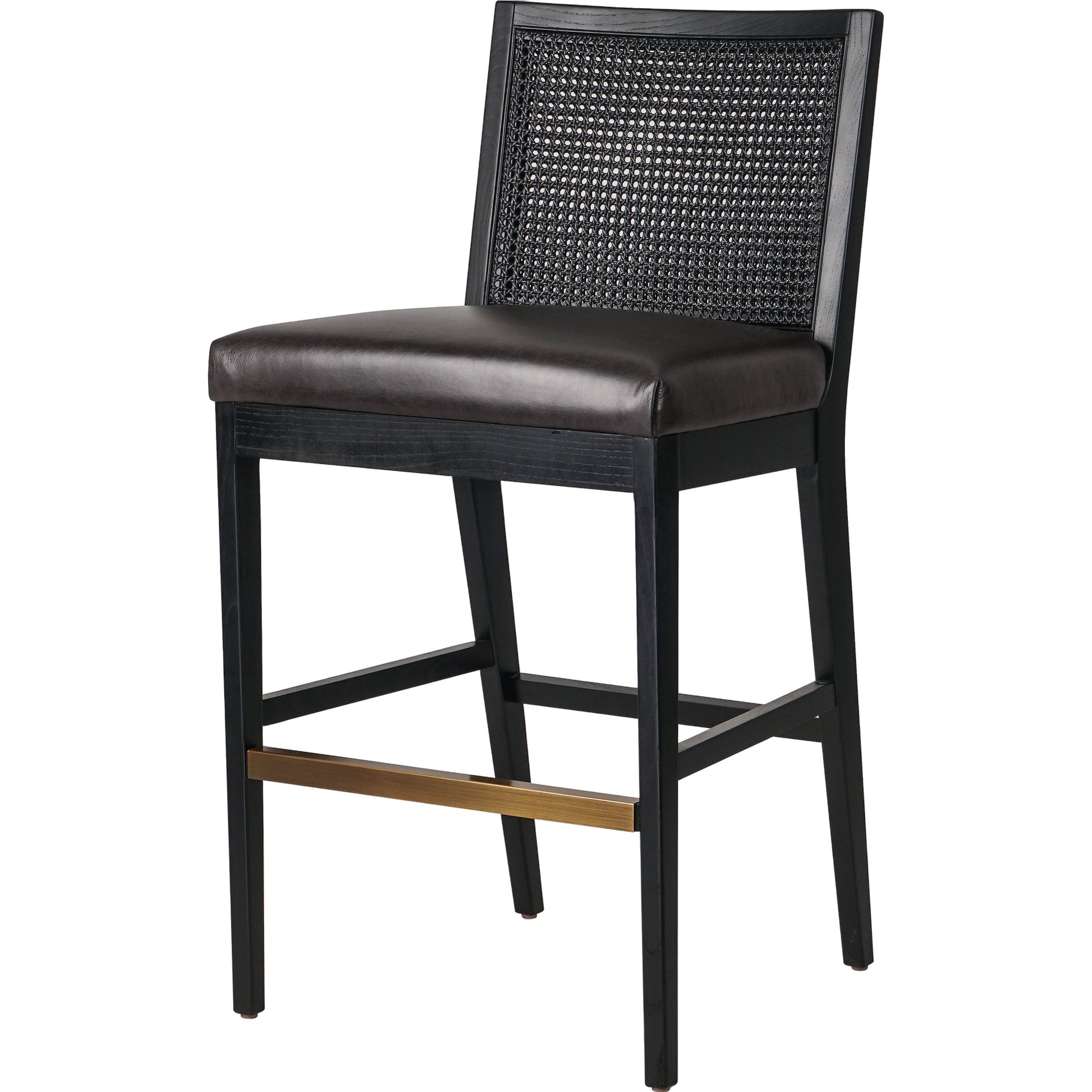 Antonia Cane Armless Bar Stool by Four Hands. Made from unique in a coastal style.