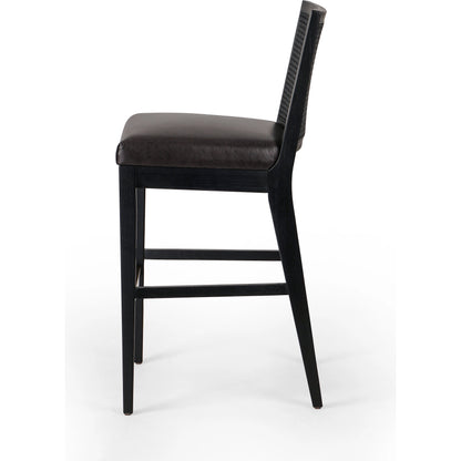 Antonia Cane Armless Bar Stool by Four Hands. Made from unique in a coastal style.