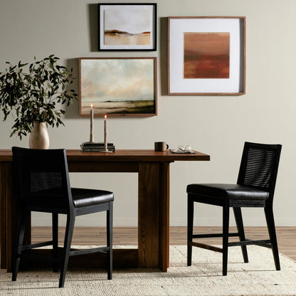Antonia Cane Armless Counter Stool by Four Hands. Made from unique in a coastal style.