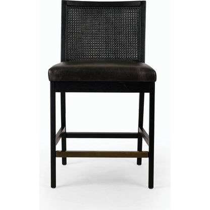 Antonia Cane Armless Counter Stool by Four Hands. Made from unique in a coastal style.