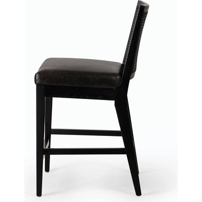 Antonia Cane Armless Counter Stool by Four Hands. Made from unique in a coastal style.