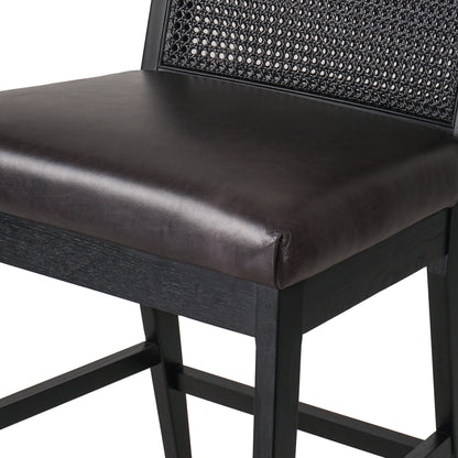 Antonia Cane Armless Counter Stool by Four Hands. Made from unique in a coastal style.