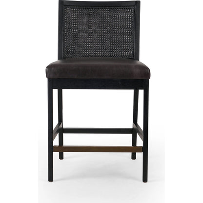 Antonia Cane Armless Counter Stool by Four Hands. Made from unique in a coastal style.