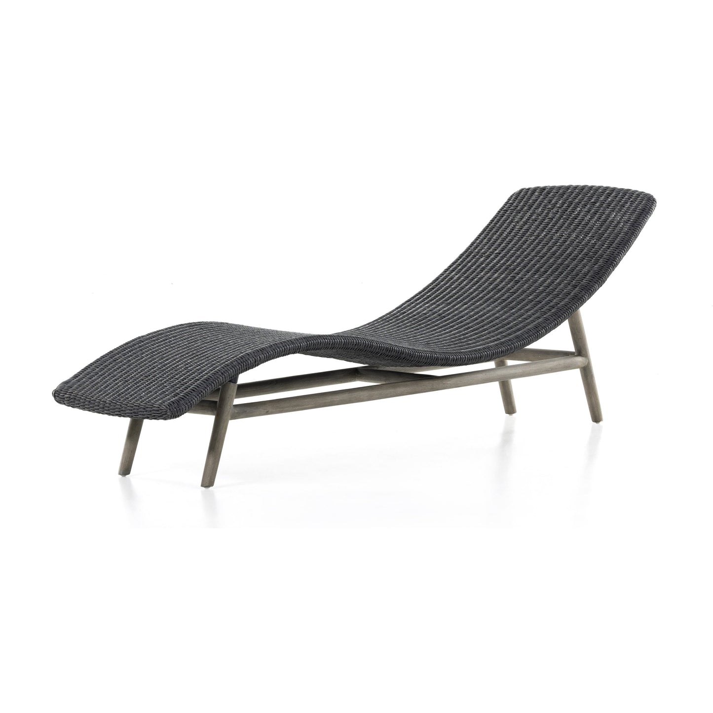 003 SI-1903078 | Additional Silo | Portia Outdoor Chaise by Four Hands. Made from 100% polyethylene, solid teak, iron in a coastal style.