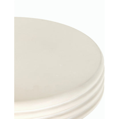 Grecia Outdoor End Table by Four Hands in white. Made from concrete in a modern style.