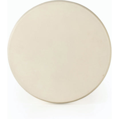 Grecia Outdoor End Table by Four Hands in white. Made from concrete in a modern style.