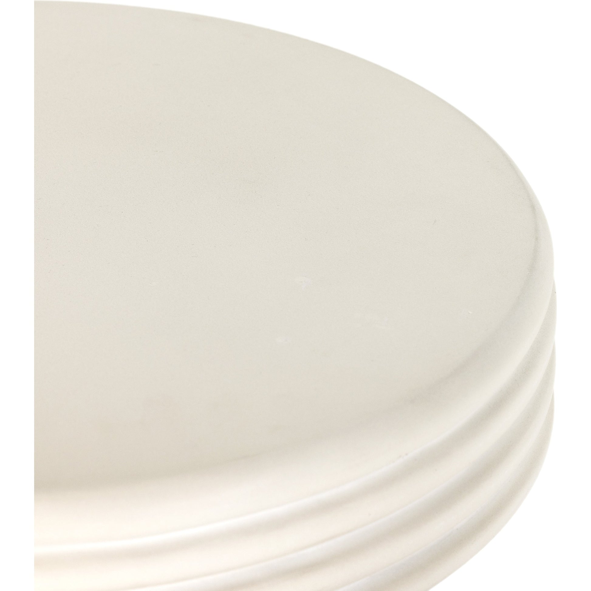 Grecia Outdoor End Table by Four Hands in white. Made from concrete in a modern style.