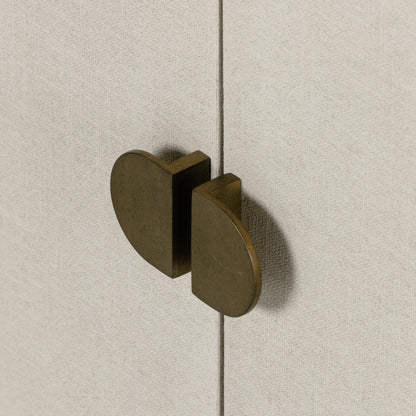 Cressida Sideboard by Four Hands. Made from painted linen in a modern style.