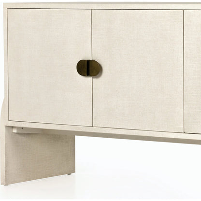 Cressida Sideboard by Four Hands. Made from painted linen in a modern style.