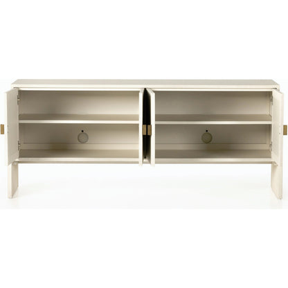 Cressida Sideboard by Four Hands. Made from painted linen in a modern style.
