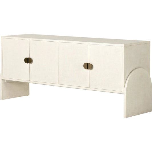 Cressida Sideboard by Four Hands. Made from painted linen in a modern style.