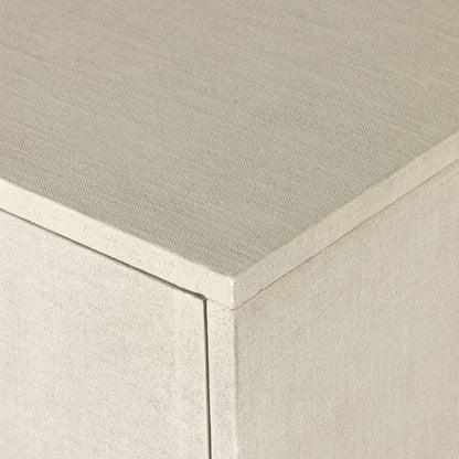 Cressida Sideboard by Four Hands. Made from painted linen in a modern style.