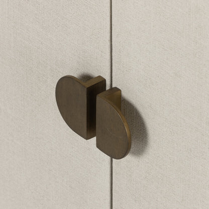 Cressida Sideboard by Four Hands. Made from painted linen in a modern style.