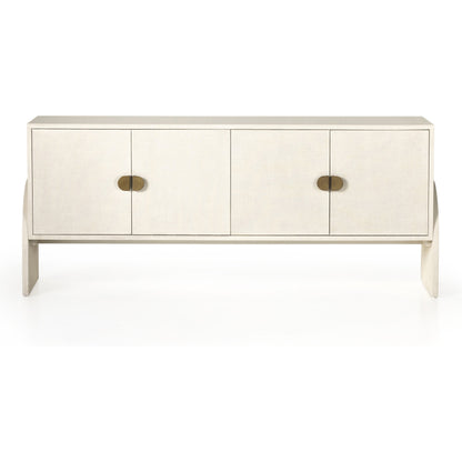 Cressida Sideboard by Four Hands. Made from painted linen in a modern style.