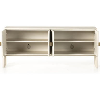 Cressida Sideboard by Four Hands. Made from painted linen in a modern style.